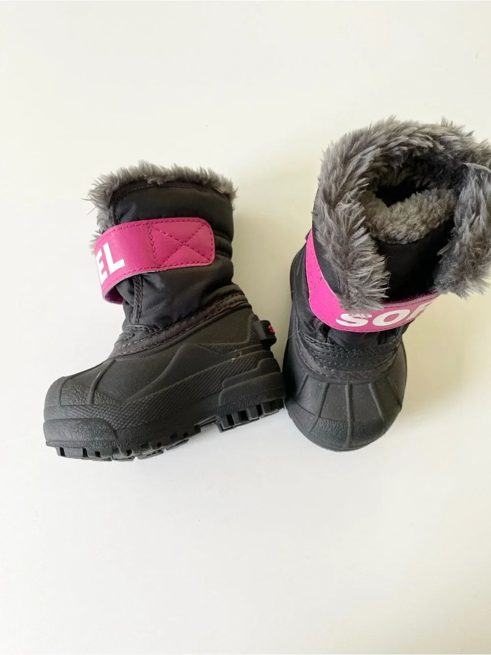 SOREL Snow Commander Snowboots Waterproof Pink Black size Infant 4